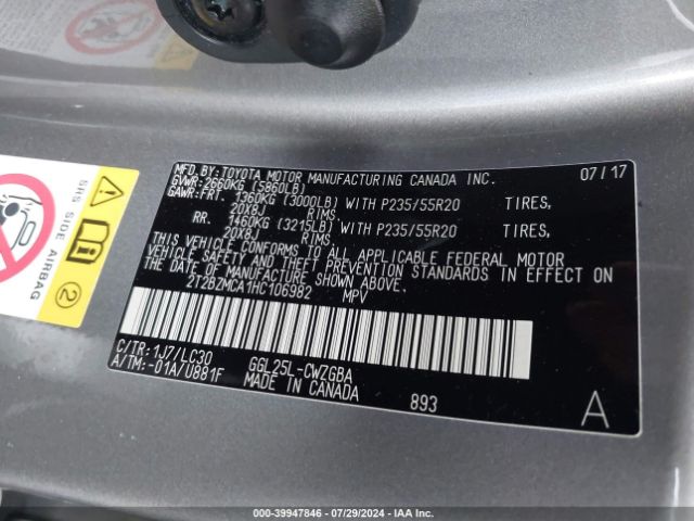 Photo 8 VIN: 2T2BZMCA1HC106982 - LEXUS RX 