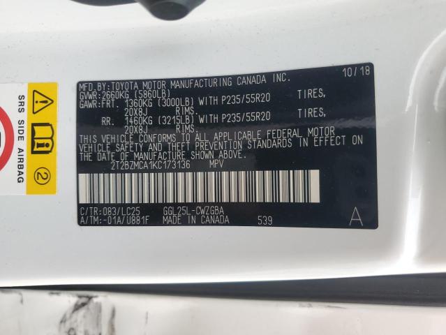 Photo 13 VIN: 2T2BZMCA1KC173136 - LEXUS RX350 