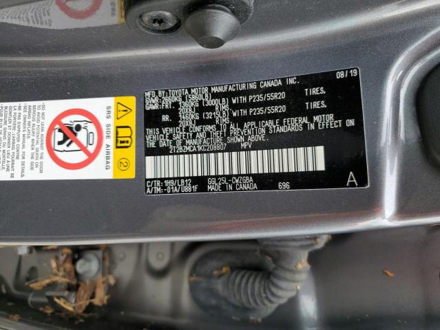 Photo 9 VIN: 2T2BZMCA1KC208807 - LEXUS RX 350 BAS 