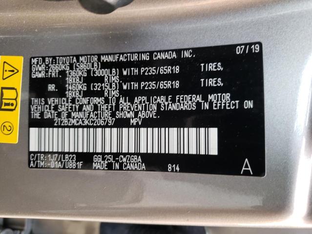 Photo 13 VIN: 2T2BZMCA3KC206797 - LEXUS RX 350 