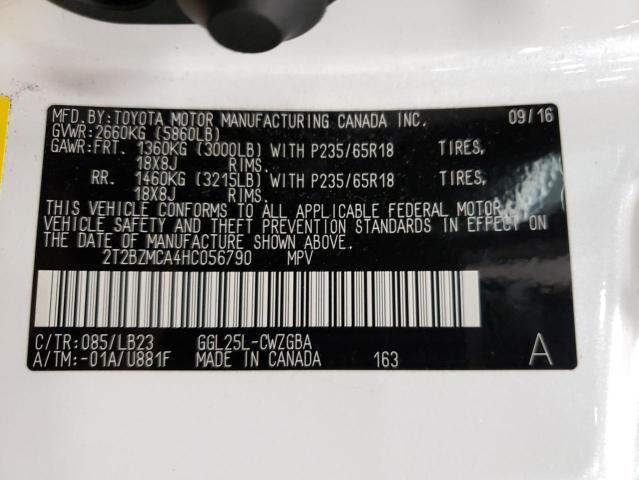 Photo 11 VIN: 2T2BZMCA4HC056790 - LEXUS RX 350 BAS 