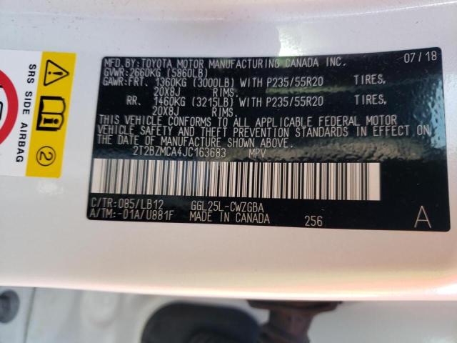 Photo 9 VIN: 2T2BZMCA4JC163683 - LEXUS RX 350 BAS 