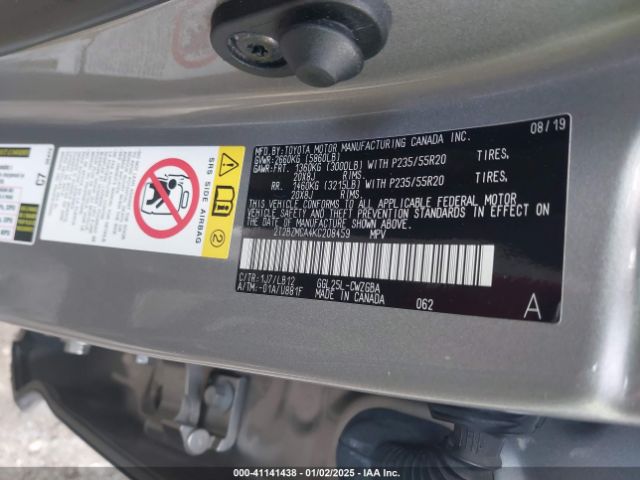 Photo 8 VIN: 2T2BZMCA4KC208459 - LEXUS RX 