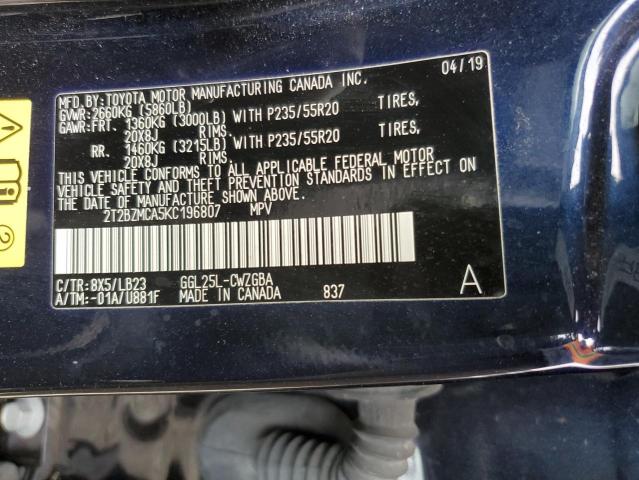 Photo 11 VIN: 2T2BZMCA5KC196807 - LEXUS RX350 