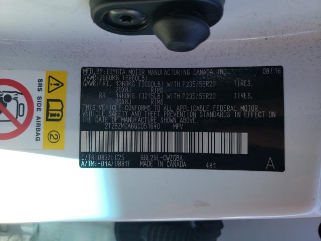 Photo 9 VIN: 2T2BZMCA6GC051640 - LEXUS RX 350 BAS 