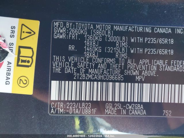 Photo 8 VIN: 2T2BZMCA9HC096685 - LEXUS RX 