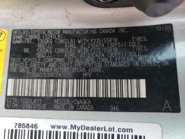 Photo 12 VIN: 2T2GA31UX6C045035 - LEXUS RX330 