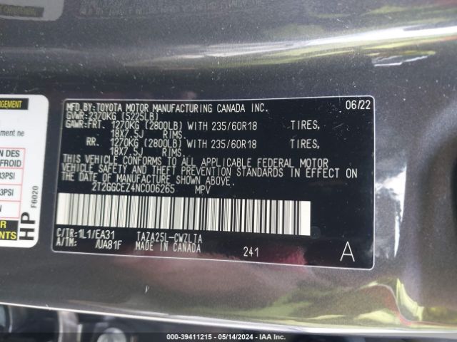 Photo 8 VIN: 2T2GGCEZ4NC006265 - LEXUS NX 350 