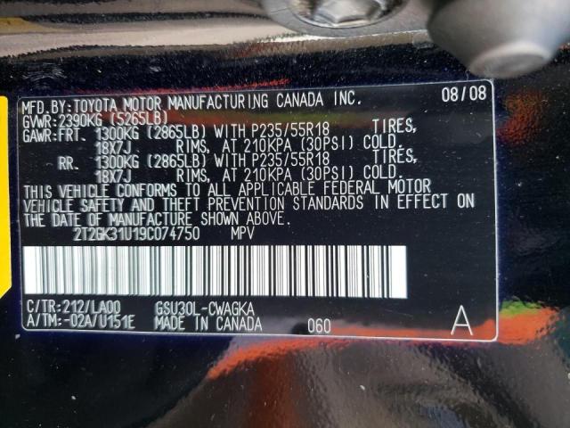 Photo 9 VIN: 2T2GK31U19C074750 - LEXUS RX 350 