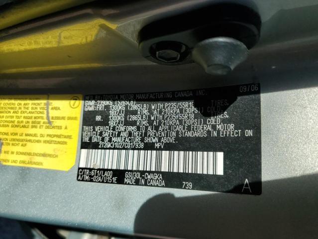 Photo 11 VIN: 2T2GK31U27C017938 - LEXUS RX350 