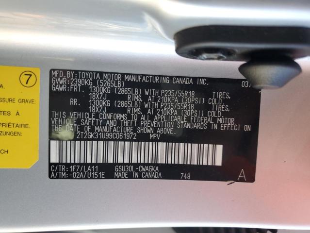 Photo 12 VIN: 2T2GK31U99C061972 - LEXUS RX350 