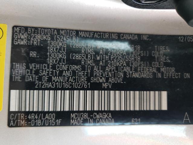 Photo 13 VIN: 2T2HA31U16C102761 - LEXUS RX330 