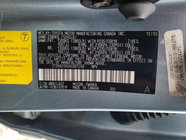 Photo 9 VIN: 2T2HA31U24C007249 - LEXUS RX 330 