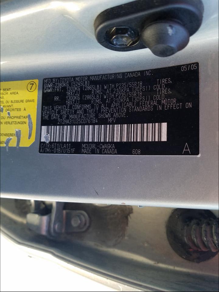 Photo 9 VIN: 2T2HA31U25C076184 - LEXUS RX330 