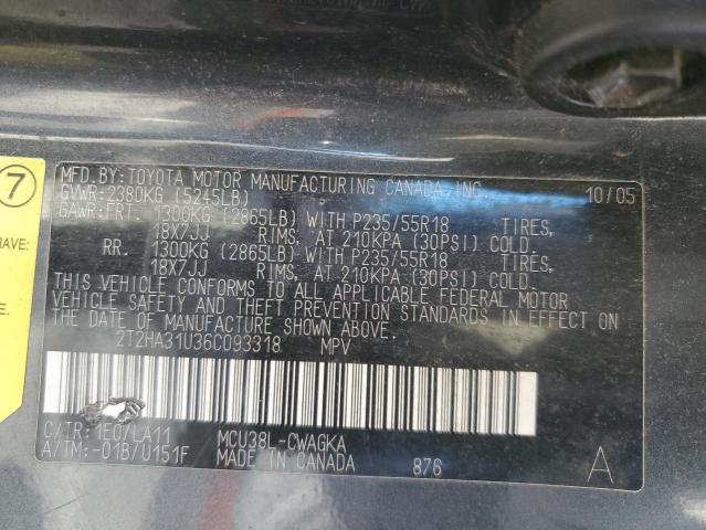 Photo 12 VIN: 2T2HA31U36C093318 - LEXUS RX 330 