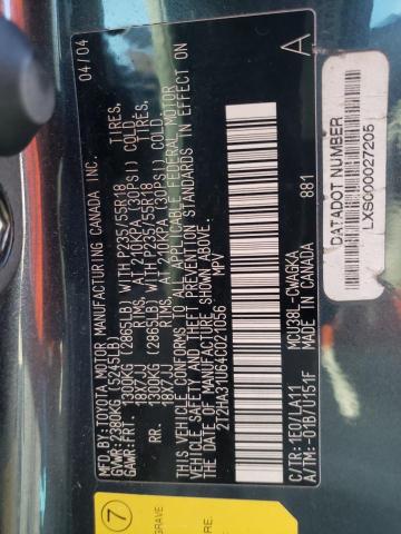 Photo 12 VIN: 2T2HA31U64C021056 - LEXUS RX330 