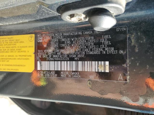 Photo 12 VIN: 2T2HA31U64C035328 - LEXUS RX 330 