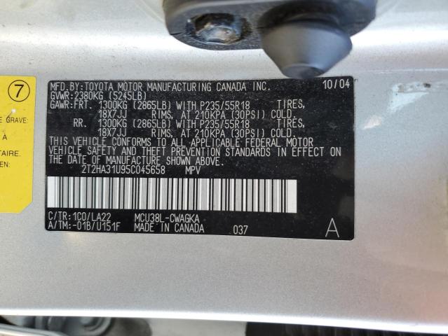 Photo 12 VIN: 2T2HA31U95C045658 - LEXUS RX330 