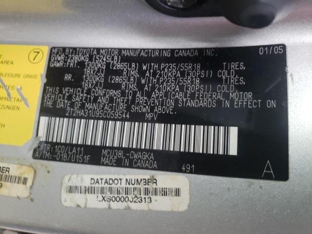 Photo 9 VIN: 2T2HA31U95C059544 - LEXUS RX 330 