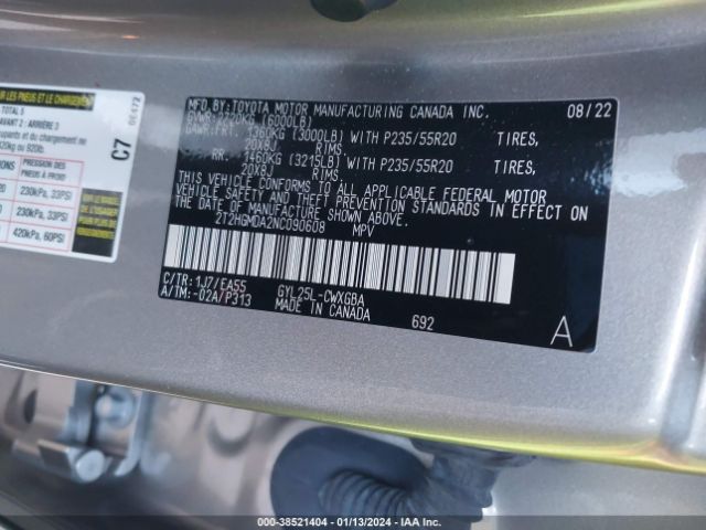 Photo 8 VIN: 2T2HGMDA2NC090608 - LEXUS RX 450H 