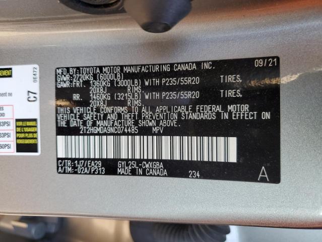 Photo 12 VIN: 2T2HGMDA9NC074485 - LEXUS RX450 