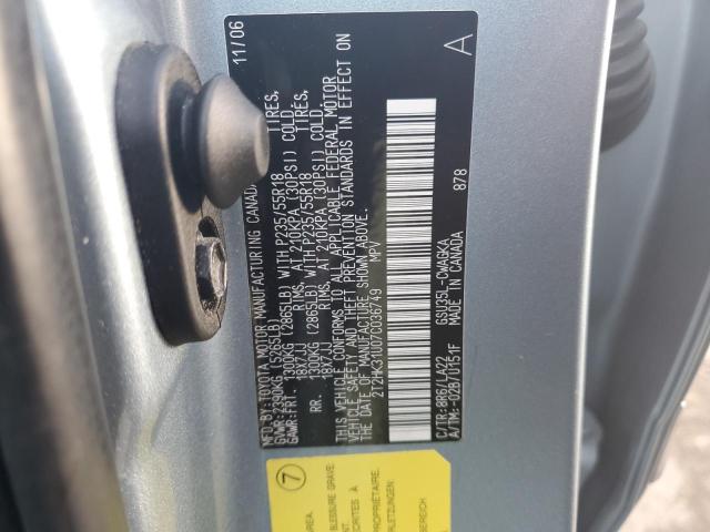 Photo 12 VIN: 2T2HK31U07C036749 - LEXUS RX350 