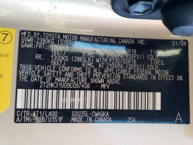 Photo 12 VIN: 2T2HK31U09C097456 - LEXUS RX350 