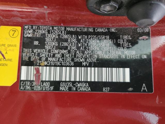 Photo 12 VIN: 2T2HK31U19C103636 - LEXUS RX350 