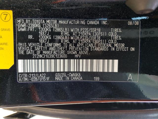 Photo 12 VIN: 2T2HK31U39C123600 - LEXUS RX350 