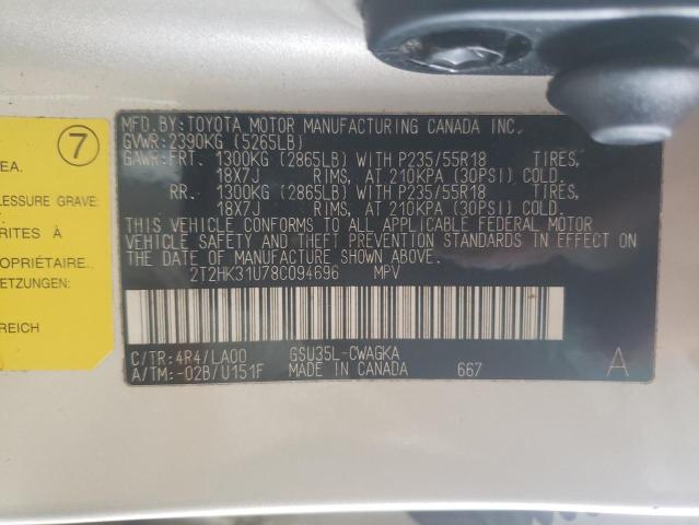 Photo 9 VIN: 2T2HK31U78C094696 - LEXUS RX 350 