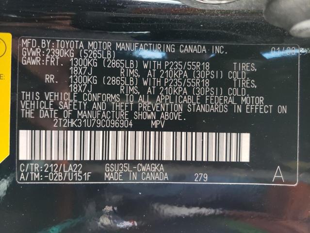 Photo 12 VIN: 2T2HK31U79C096904 - LEXUS RX350 