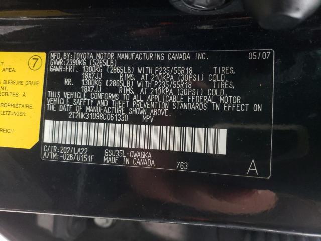 Photo 13 VIN: 2T2HK31U98C061330 - LEXUS RX 350 