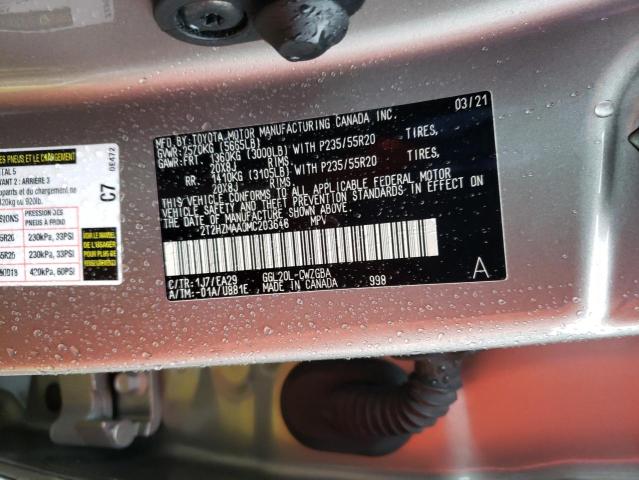 Photo 11 VIN: 2T2HZMAA0MC203646 - LEXUS RX 350 