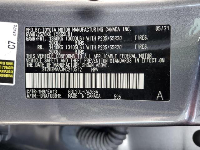 Photo 13 VIN: 2T2HZMAA3MC210512 - LEXUS RX350 