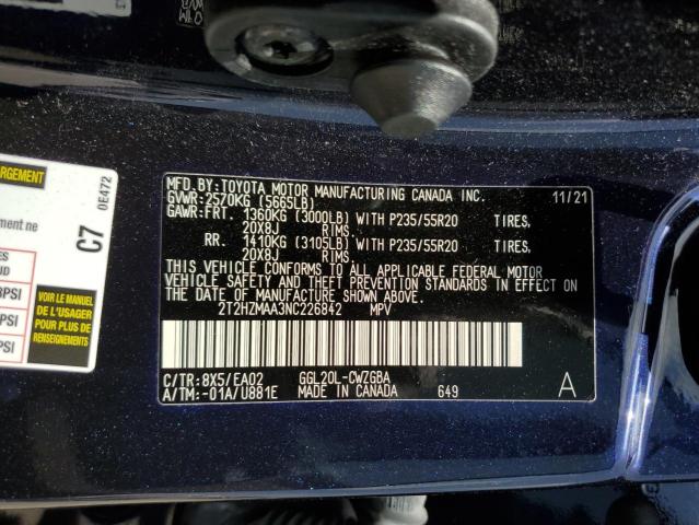 Photo 12 VIN: 2T2HZMAA3NC226842 - LEXUS RX 350 