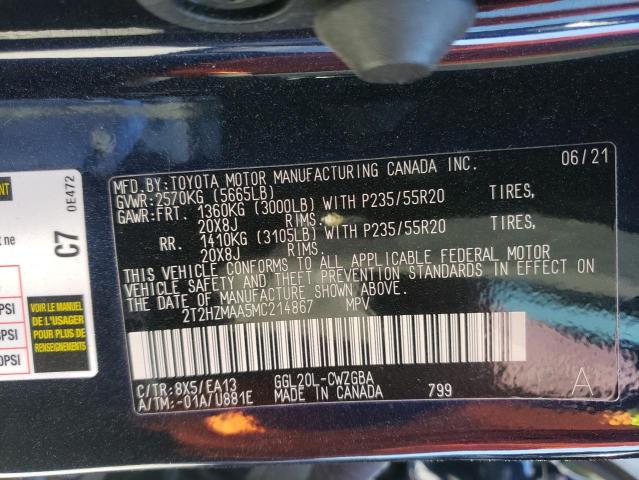 Photo 12 VIN: 2T2HZMAA5MC214867 - LEXUS RX 350 