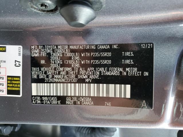 Photo 13 VIN: 2T2HZMAA6NC231307 - LEXUS RX 350 