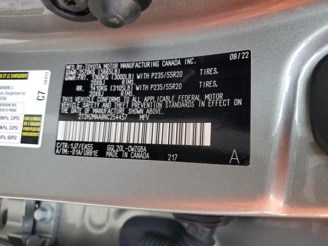 Photo 12 VIN: 2T2HZMAA8NC254457 - LEXUS RX 350 