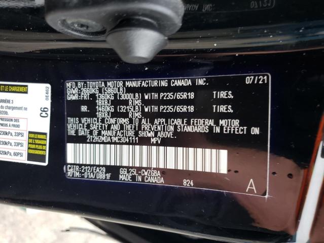 Photo 11 VIN: 2T2HZMDA1MC304111 - LEXUS RX 350 