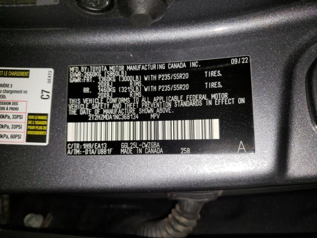 Photo 12 VIN: 2T2HZMDA1NC368134 - LEXUS RX350 