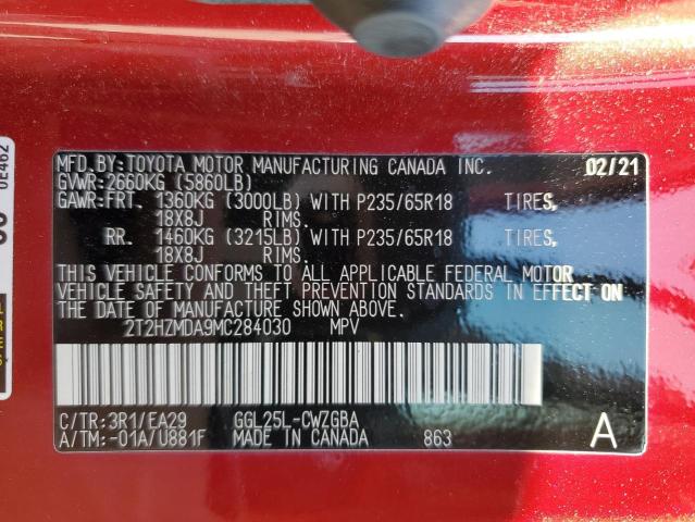 Photo 11 VIN: 2T2HZMDA9MC284030 - LEXUS RX350 