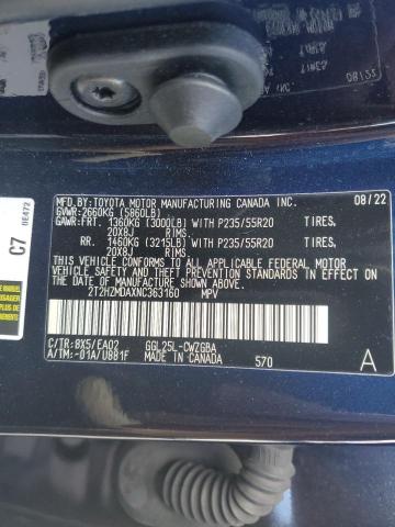 Photo 12 VIN: 2T2HZMDAXNC363160 - LEXUS RX 350 