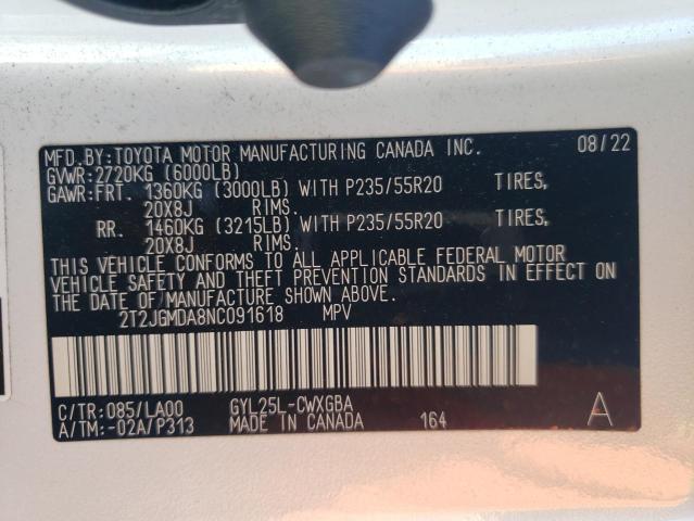 Photo 12 VIN: 2T2JGMDA8NC091618 - LEXUS RX 450H 