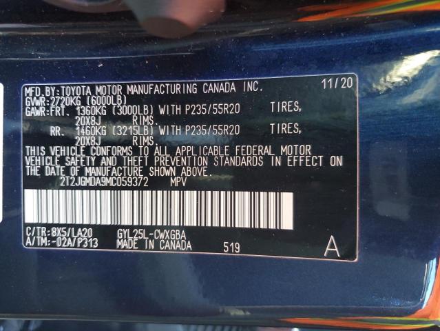 Photo 12 VIN: 2T2JGMDA9MC059372 - LEXUS RX450 