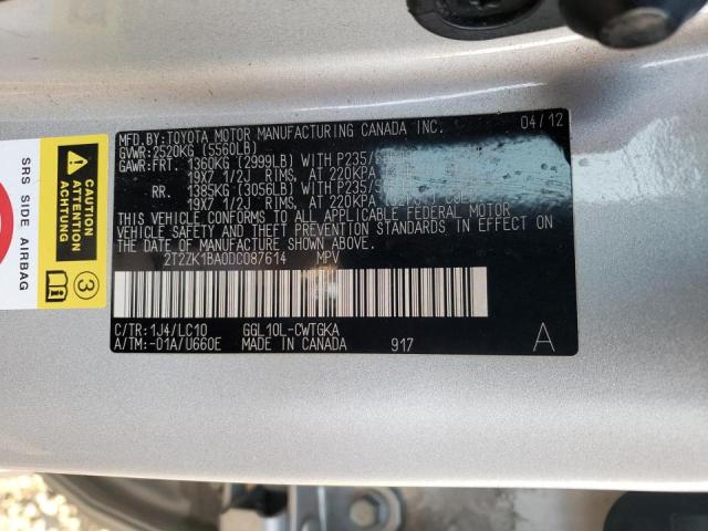 Photo 12 VIN: 2T2ZK1BA0DC087614 - LEXUS RX 350 