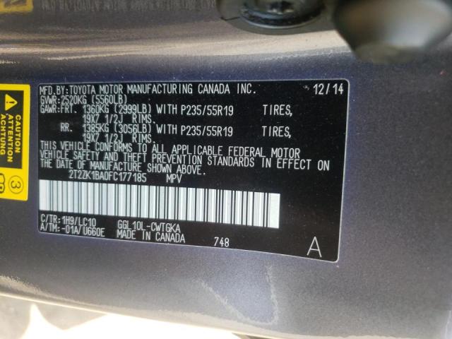 Photo 9 VIN: 2T2ZK1BA0FC177185 - LEXUS RX 350 