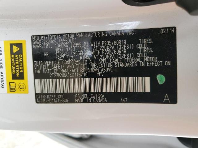 Photo 12 VIN: 2T2ZK1BA1EC145716 - LEXUS RX 350 