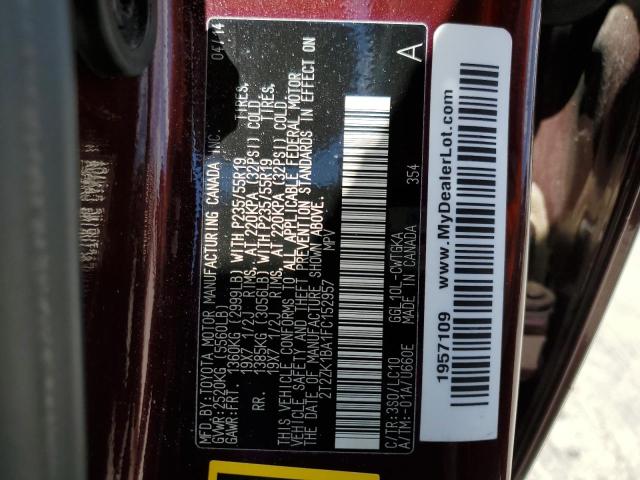 Photo 11 VIN: 2T2ZK1BA1FC152957 - LEXUS RX 350 