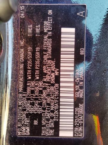 Photo 11 VIN: 2T2ZK1BA1FC190138 - LEXUS RX350 