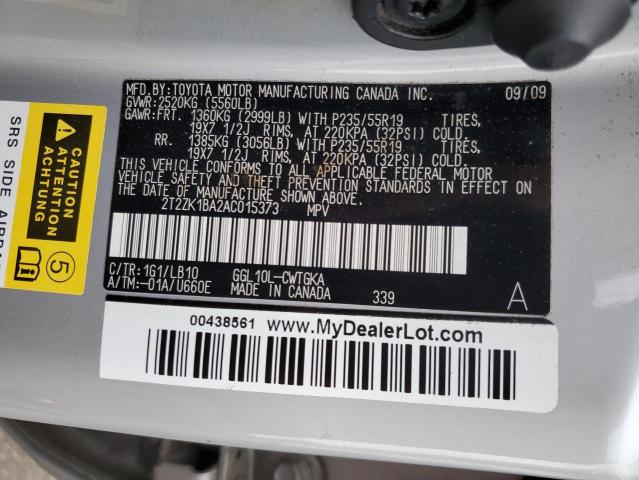 Photo 13 VIN: 2T2ZK1BA2AC015373 - LEXUS RX 350 